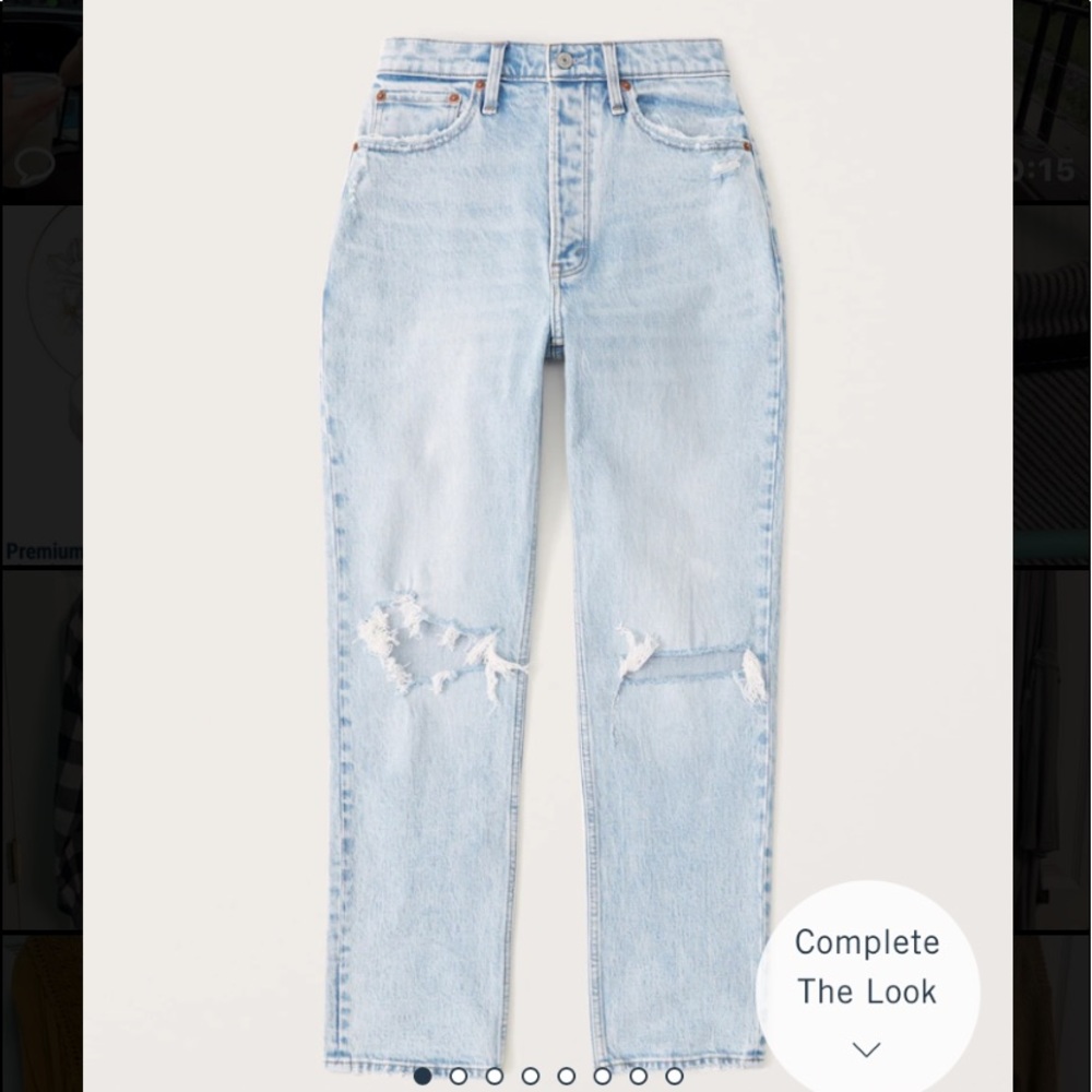 Abercrombie Curve Love dad jeans